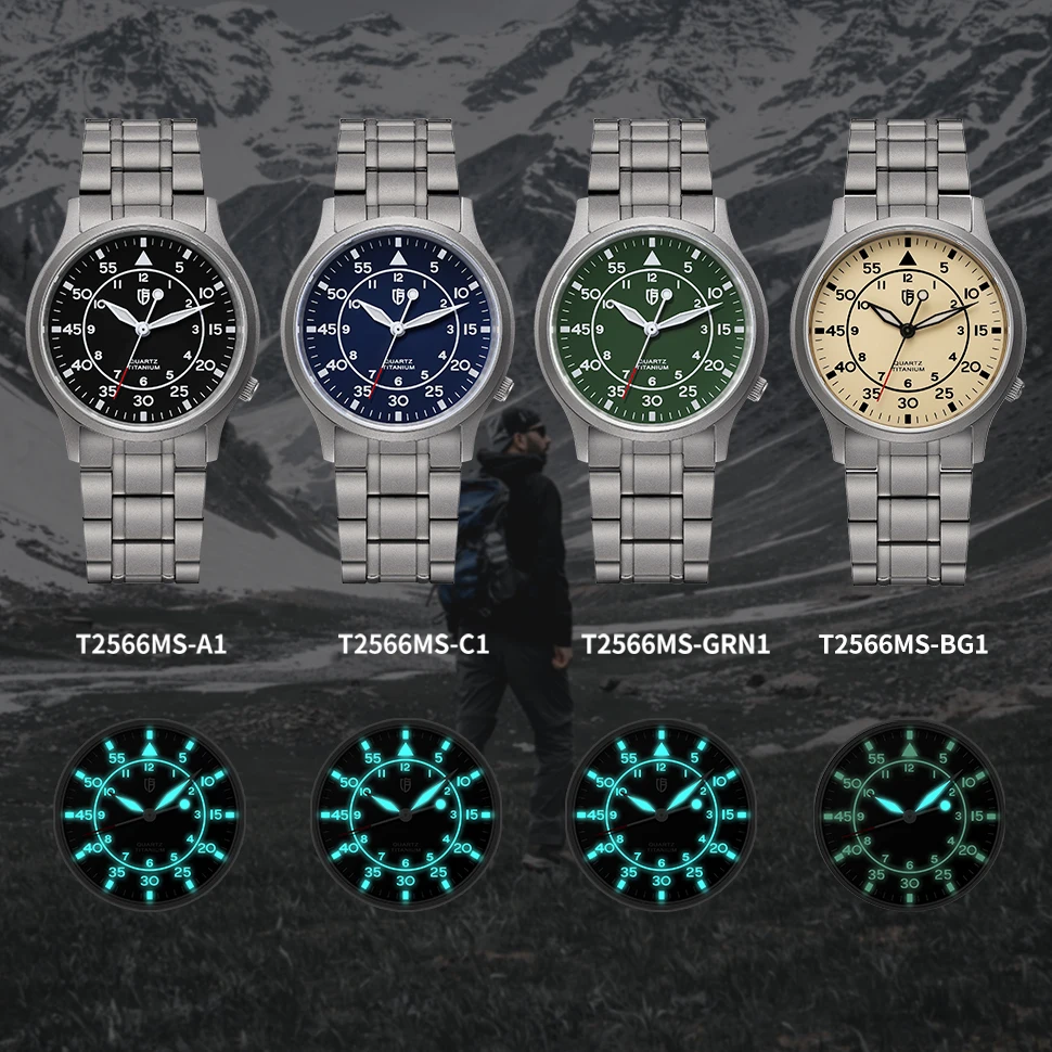 BERNY Full Titanium Watch For Men AR Coating Sapphire Fashion Wristwatch Luminous Ultra-thin Quartz Watch Waterproof 5ATM Watch