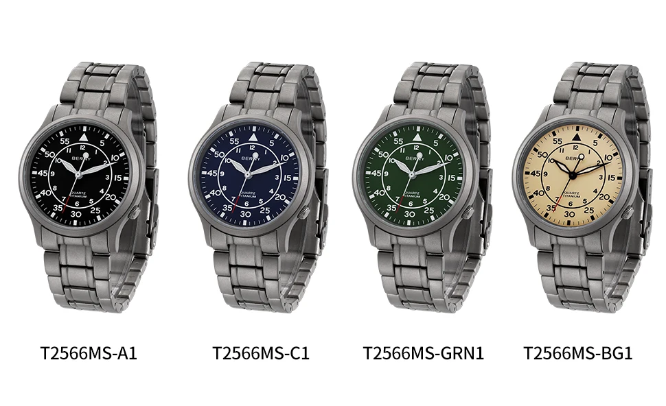 BERNY Full Titanium Watch For Men AR Coating Sapphire Fashion Wristwatch Luminous Ultra-thin Quartz Watch Waterproof 5ATM Watch
