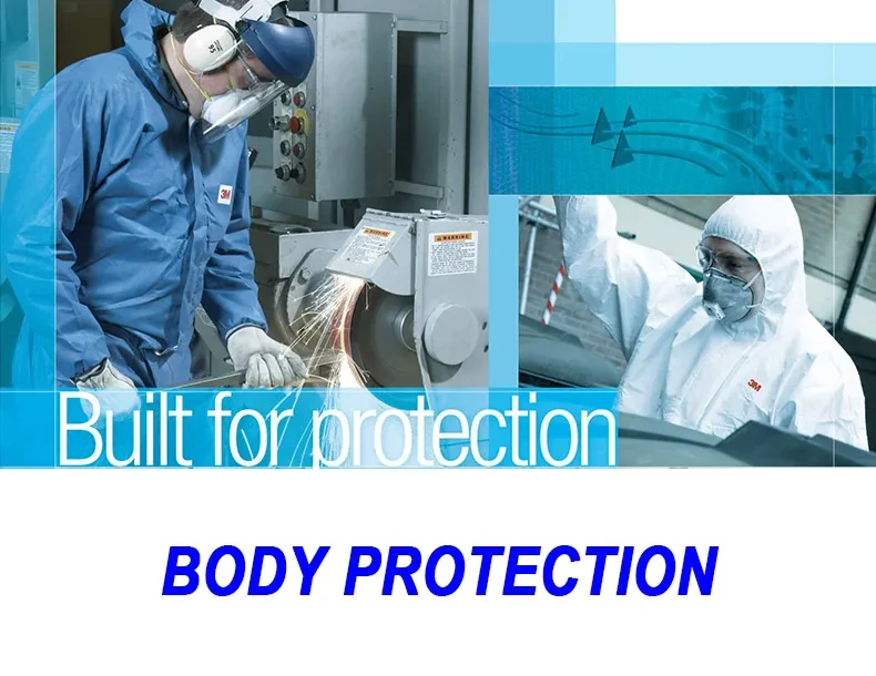 3M 4532+ Protective Coverall Anti-Radiation Anti-Dust Work Anti-Chemical Suit Spray Paint Anti-Static Laboratory Clothes Type5/6