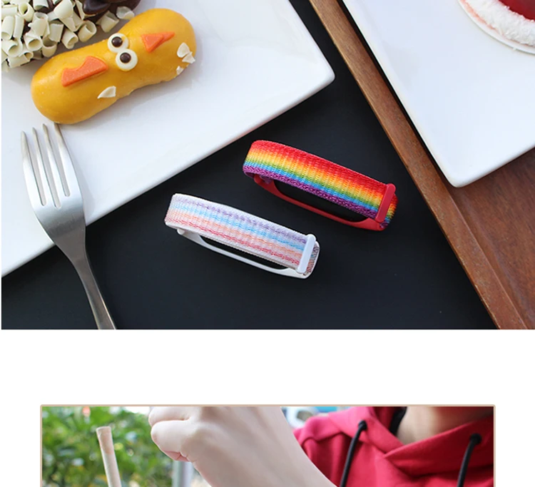 Bracelet for mi band 6 7 Strap Nylon Sport loop watch pulsera correa Bracelet Miband 5 Wristband for xiaomi Mi band 4 3 5 strap