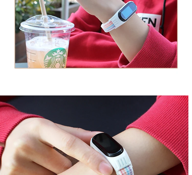 Bracelet for mi band 6 7 Strap Nylon Sport loop watch pulsera correa Bracelet Miband 5 Wristband for xiaomi Mi band 4 3 5 strap