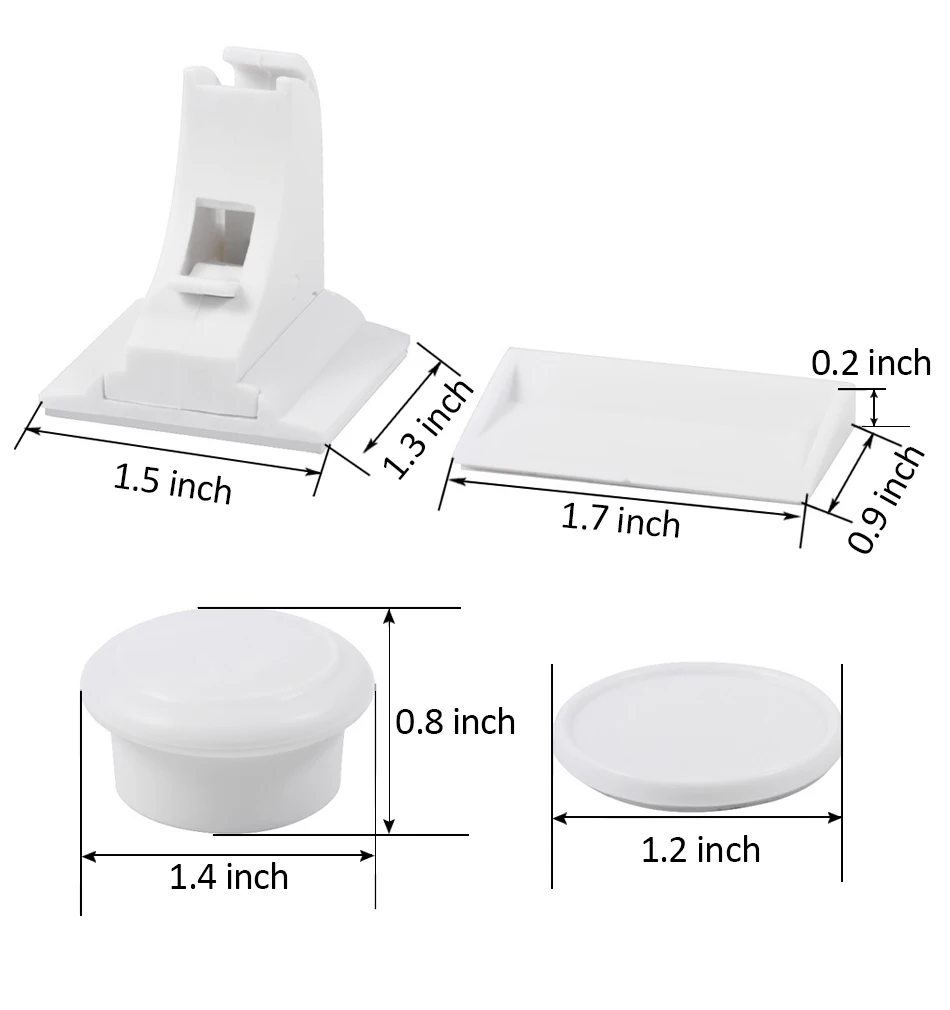 HONTUSEC Kids Security Baby Lock Magnetic Child Lock Cabinet Drawer Door Lock Children Protection Lock No Drilling Baby Lock