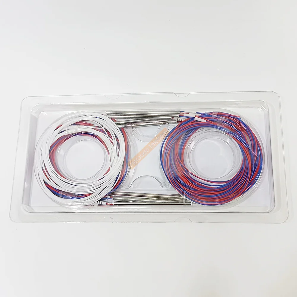 10pcs 1X2 Fiber Optic FBT Splitter 10/90 20/80 30/70 40/60 50/50 Various Types 1x2 0.9mm Unbalanced Coupler Without Connectors