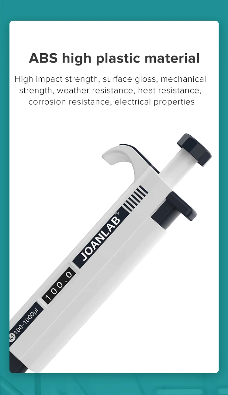 JOANLAB Micropipette Laboratory Automatic Pipette Digital Adjustable Plastic Pipette Chemistry Lab Equipment With Pipette Tips