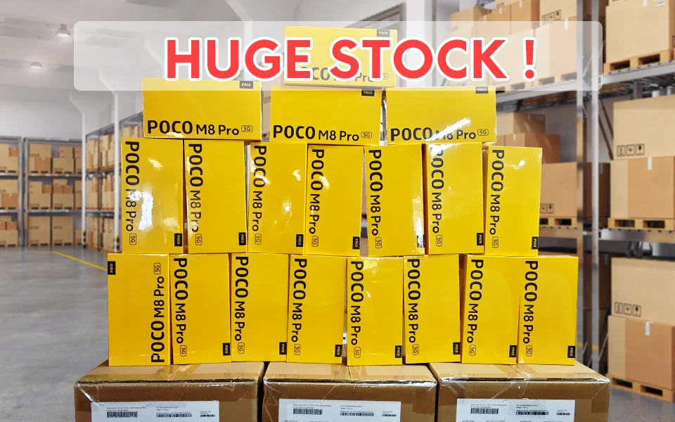 Newest POCO M8 Pro 5G Smartphone Global Version NFC Snapdragon® 7s Gen 4 6500mAh Batery 100W Charge 6.83" display 50MP Camera
