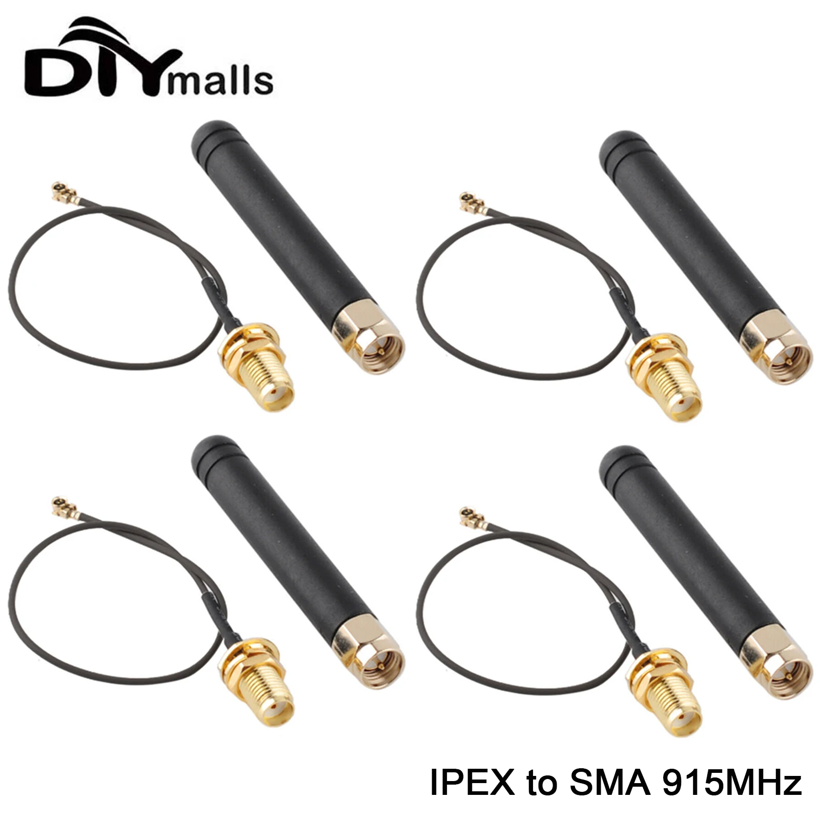 1/4pcs 915MHz LoRa Antenna U.FL IP-EX to SMA Connector Pigtail 2dBi Suitable For ESP32 Lora Board Lora32u4 II Wifi Lora32 10cm