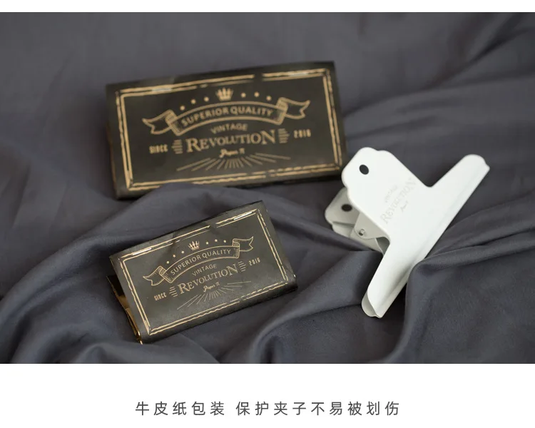 Retro Metal Wide Binder Clip Big Black Gold Binder Paper Clips Metal Hinge Clip Clamps for Crafts Photos Office School Supplies