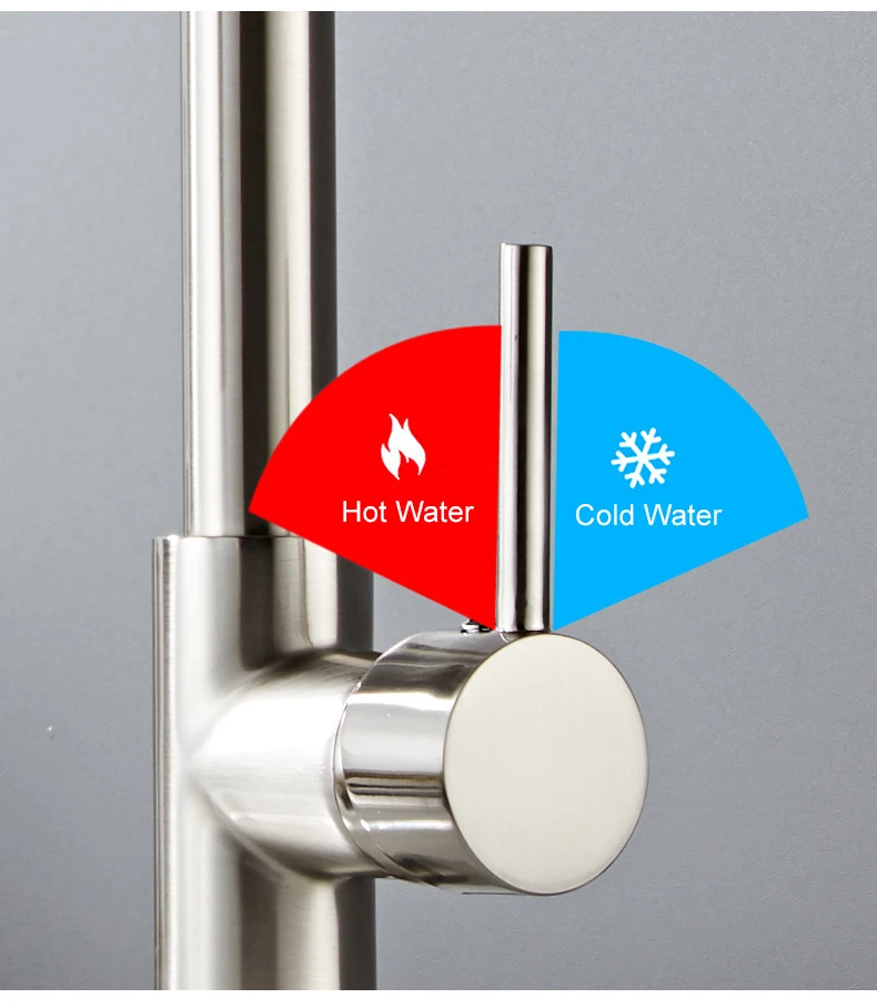 Deck Mounted Flexible Kitchen Faucets Pull Out Mixer Tap Black Hot Cold Kitchen Faucet Spring Style with Spray Mixers Taps E9009