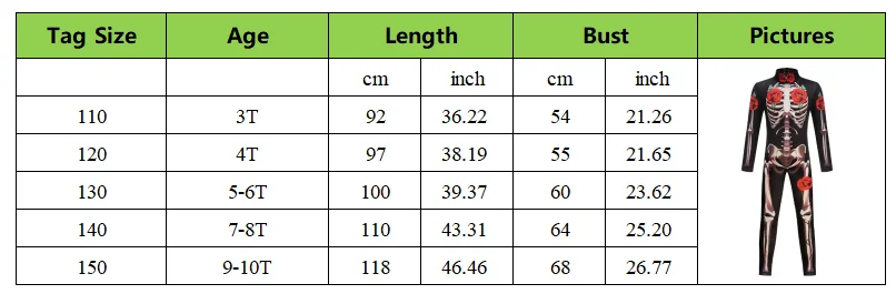 Skeleton Jumpsuit For Girls Halloween Cosplay Costume Ghost Bride Gothic Bodysuit Party Kids Vestidos Clothes