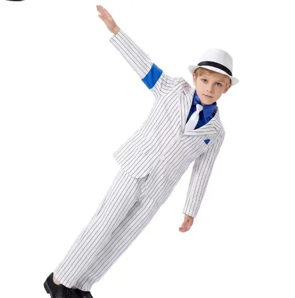 Michael Jackson Dancer Cosplay Suits for Stage Performance Smooth Criminal MJ Costumes Sets Halloween