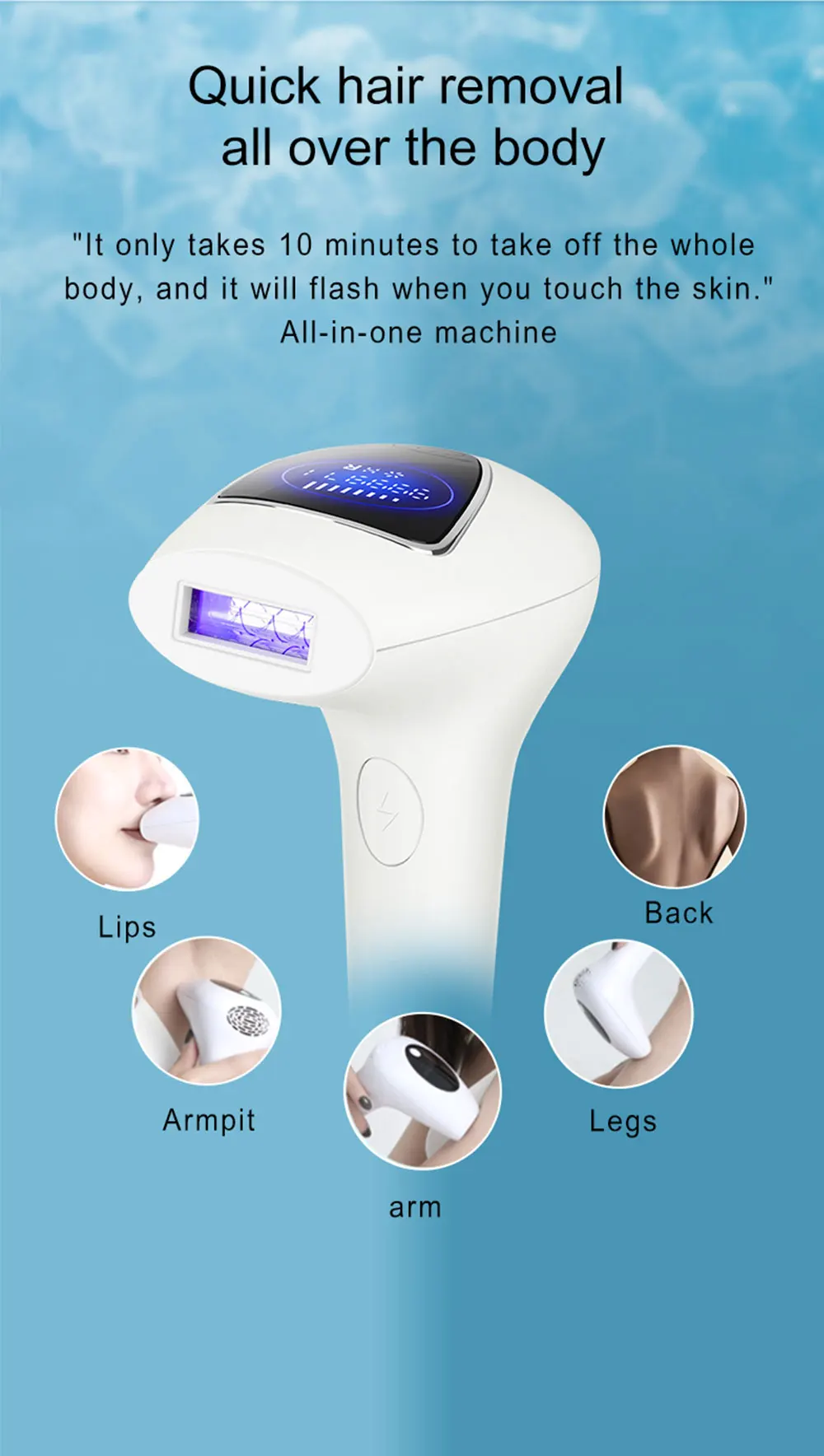 900000Flashes 2022New Laser Epilator Laser Hot Sell Permanent IPL Photoepilator Hair Removal Painless Electric Epilator Machine