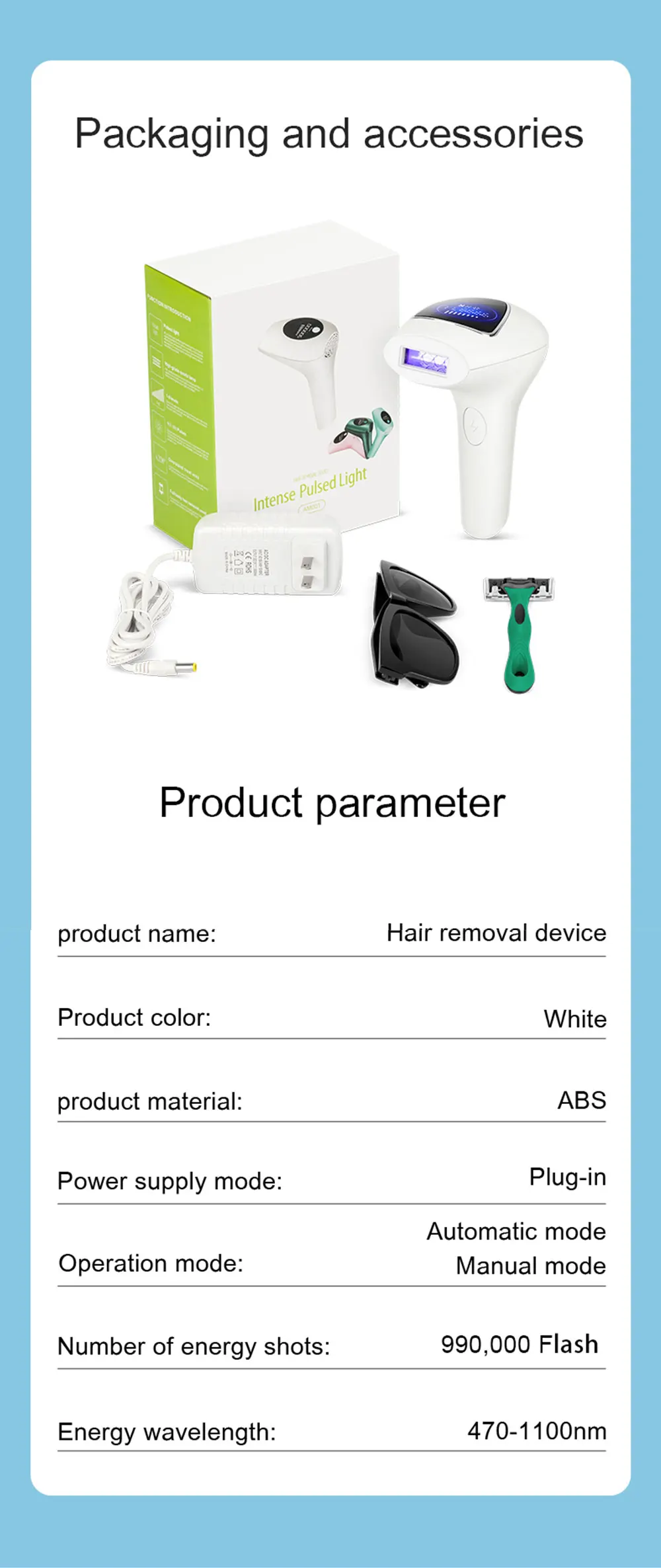 900000Flashes 2022New Laser Epilator Laser Hot Sell Permanent IPL Photoepilator Hair Removal Painless Electric Epilator Machine
