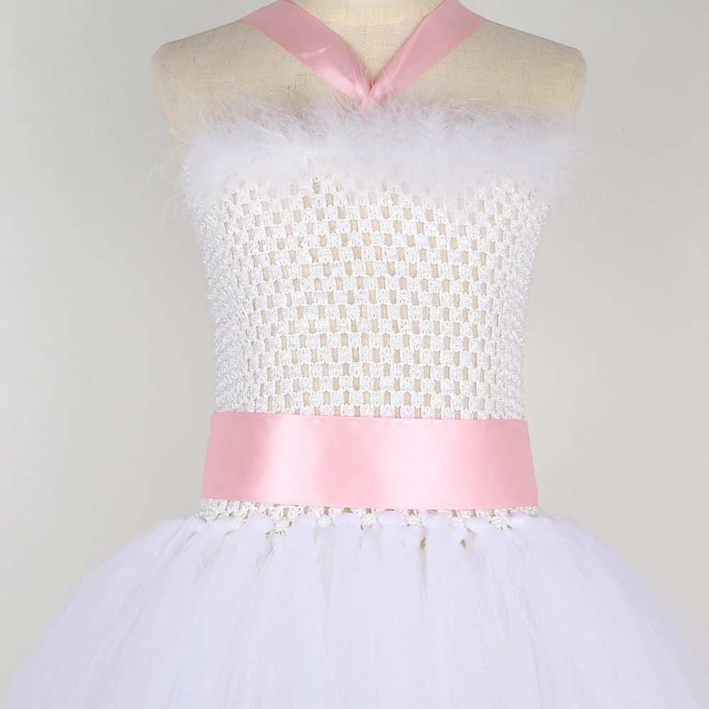White Bunny Costumes for Baby Girls Easter Holiday Fancy Dress Kids Rabbit Halloween Outfit Child Animal Birthday Party Clothes