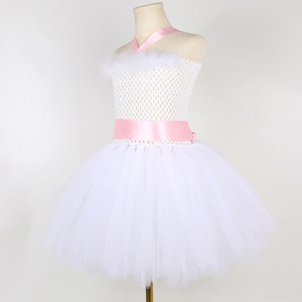 White Bunny Costumes for Baby Girls Easter Holiday Fancy Dress Kids Rabbit Halloween Outfit Child Animal Birthday Party Clothes