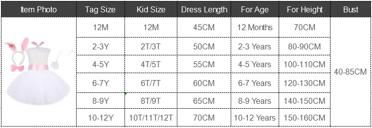 White Bunny Costumes for Baby Girls Easter Holiday Fancy Dress Kids Rabbit Halloween Outfit Child Animal Birthday Party Clothes
