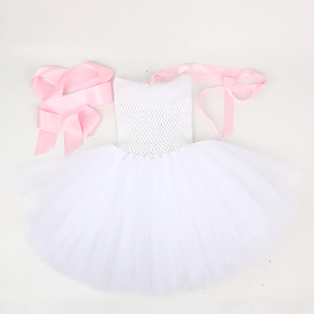 White Bunny Costumes for Baby Girls Easter Holiday Fancy Dress Kids Rabbit Halloween Outfit Child Animal Birthday Party Clothes