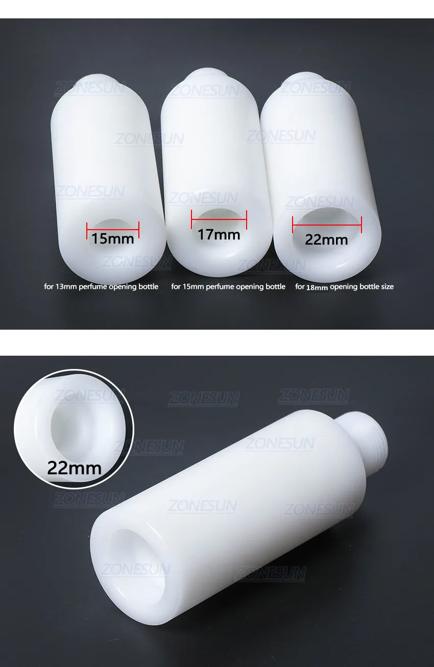 ZONESUN 15/17/20/22mm Collar Ring For Manual Perfume Bottle Crimping Machine Capping Perfume Bottles Sprayer
