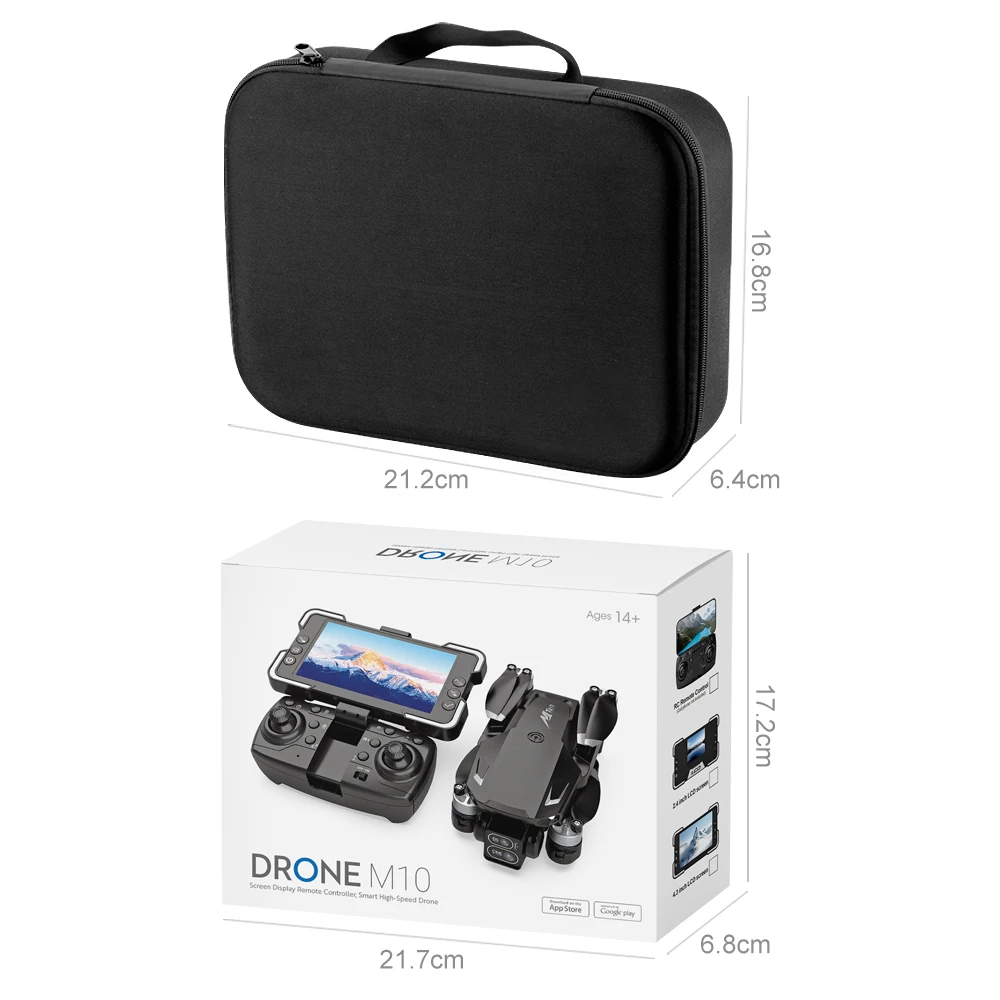 M10 Drone 8K HD Camera Brushless Motor For Aerial Photography Remote Control UAV For Beginners Professionals Hobby Gifts Adults