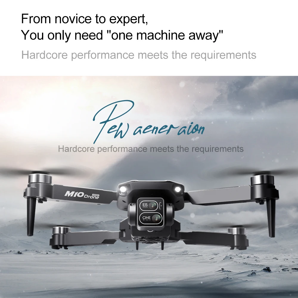 M10 Drone 8K HD Camera Brushless Motor For Aerial Photography Remote Control UAV For Beginners Professionals Hobby Gifts Adults