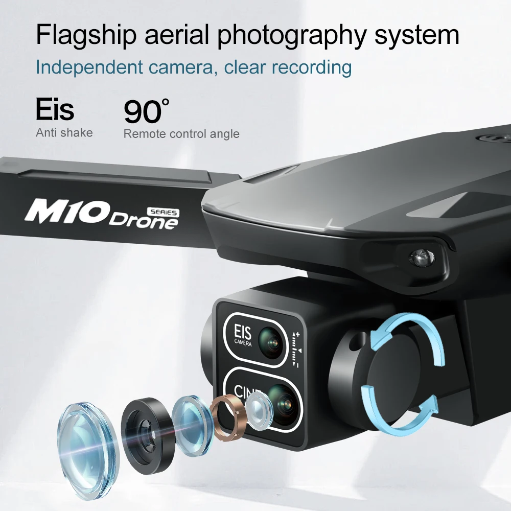 M10 Drone 8K HD Camera Brushless Motor For Aerial Photography Remote Control UAV For Beginners Professionals Hobby Gifts Adults