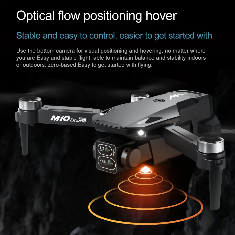 M10 Drone 8K HD Camera Brushless Motor For Aerial Photography Remote Control UAV For Beginners Professionals Hobby Gifts Adults
