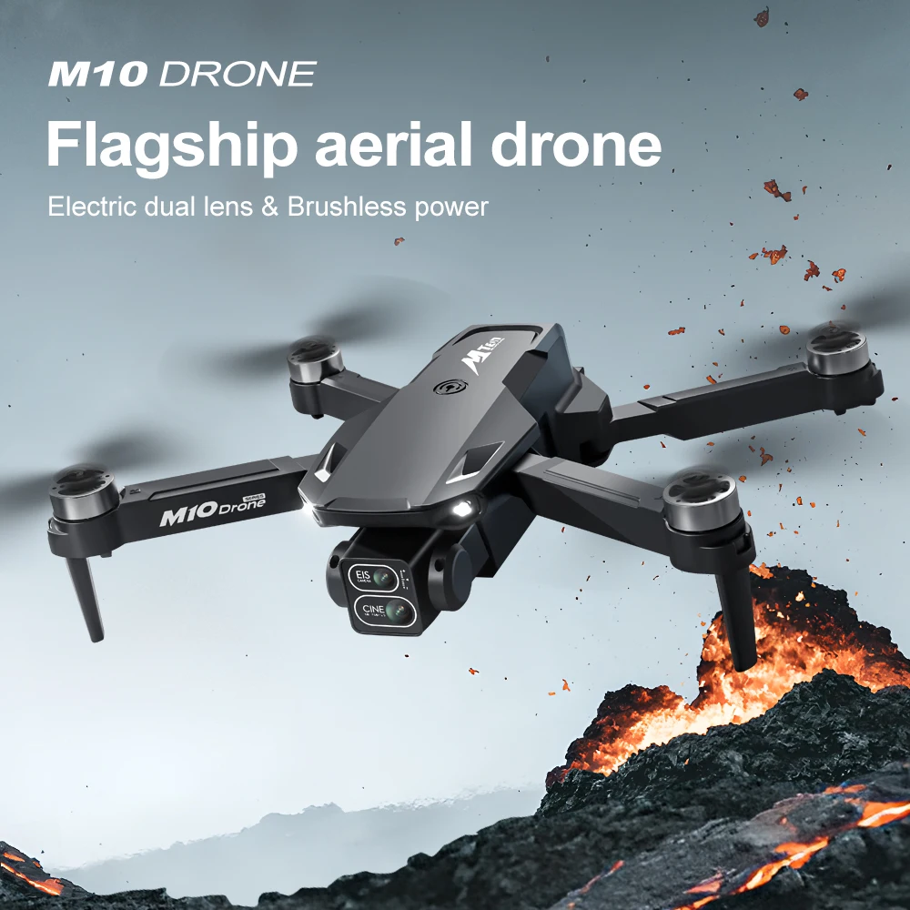 M10 Drone 8K HD Camera Brushless Motor For Aerial Photography Remote Control UAV For Beginners Professionals Hobby Gifts Adults