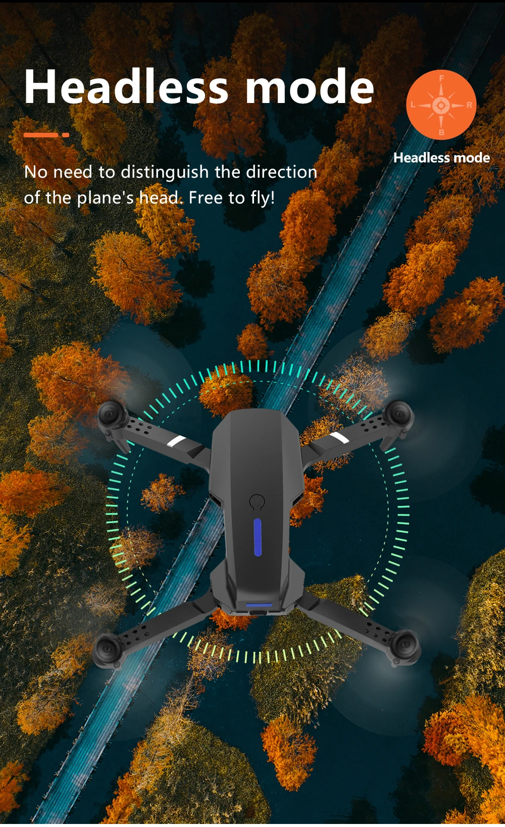 E88 Drone With Remote Control Foldable RC Quadcopter Altitude Hold 3D Flip Beginner RC Aircraft Kids Toy Gift Indoor Hover