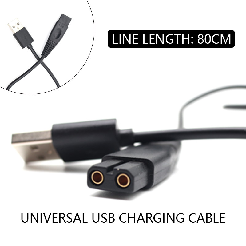 Professional Hair Clipper USB Charger Charging Cable Power Cord for Hatteker RSCW-767 Kulilang R11 Etc. Barber Accessories