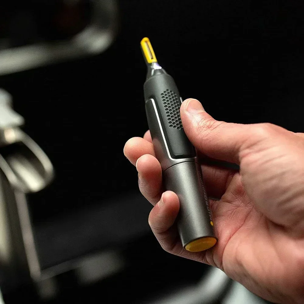 Electric Nose Ear Hair Trimmer Ultra Thin Precision Trimmer Portable Ear Trimmer for Men Nose Hair Shaver Waterproof Safe Clean