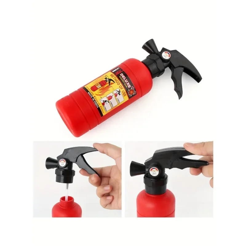 Toddler Red Fireman Costume Printed Play Vest Dress Up Set Realistic Adventure Heroes Toys Kids Play House Birthday Gift