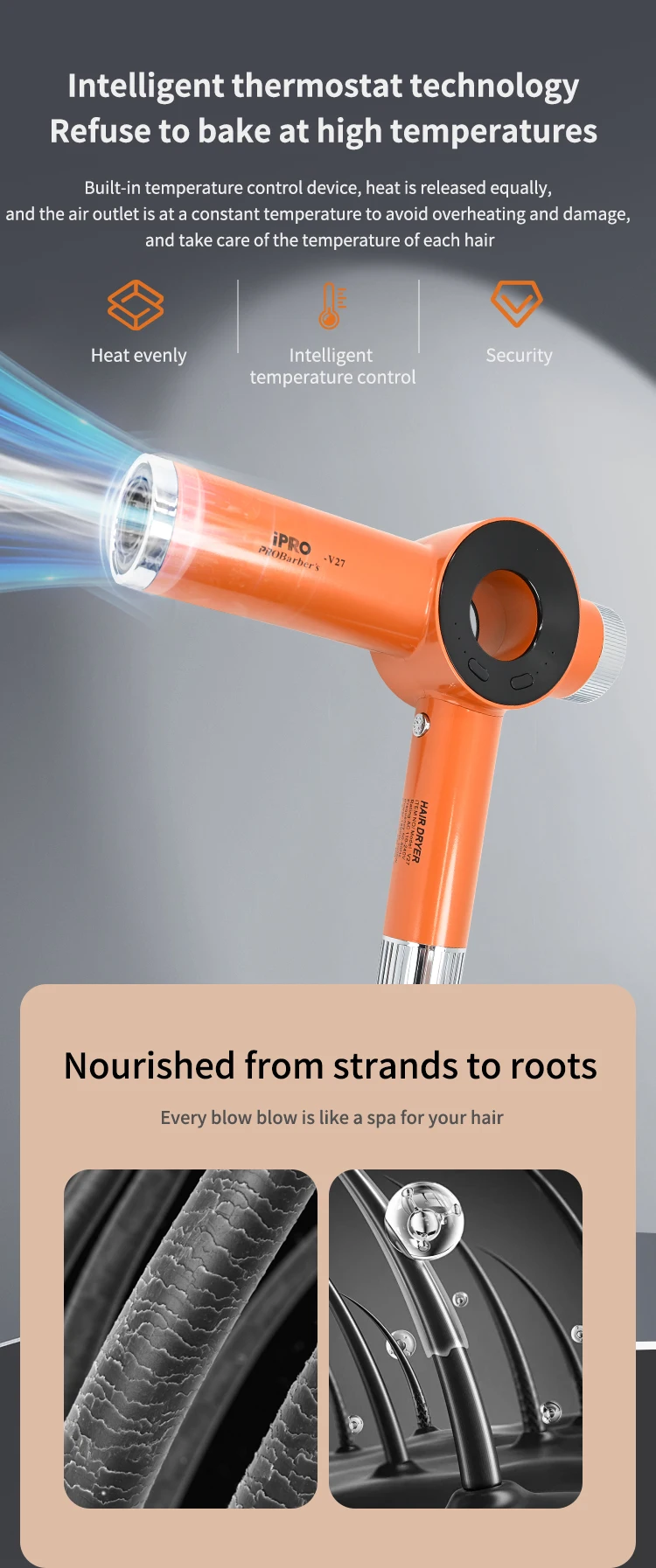 New High-Speed Bladeless Hair Dryer With Brushless Motor, 120000 Rpm, High-Power, Hair Salon Specific, Household 220V