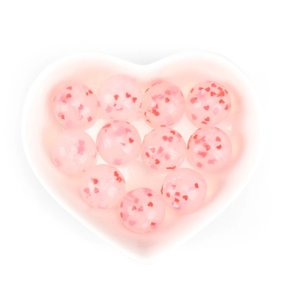 LOFCA  12mm 50pcs/lot Silicone Beads Teething Necklace Baby Teether Toy Silicone BPA Free Teething Beads Charms Newborn Nursing