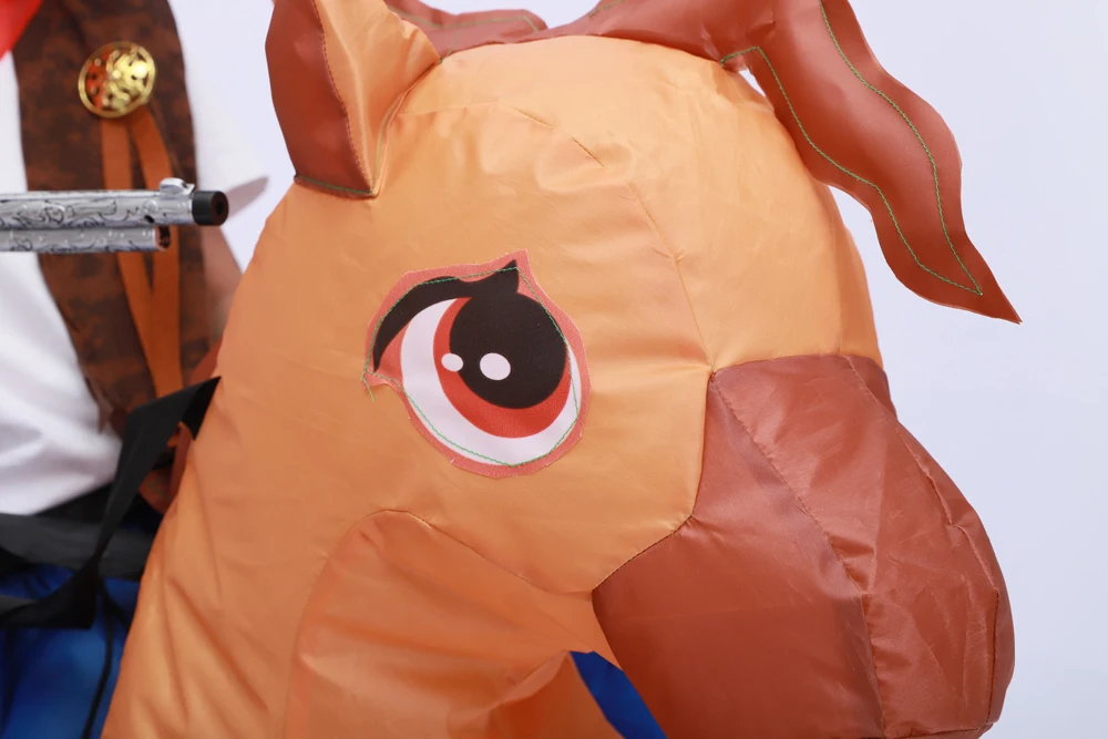 Kids Child Inflatable Horse Costume Girls Boys Funny Halloween Purim Party Inflated Garment Disfraces