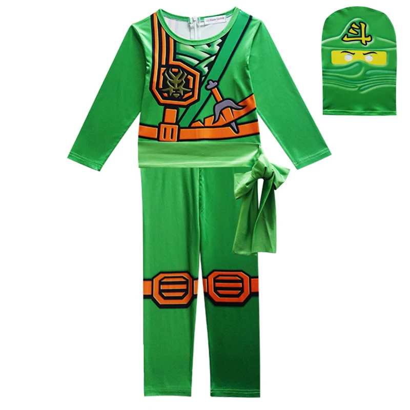 Leg Ninja Cosplay Costume 3 Jumpsuit Set Halloween and Christmas Party Costume Street Costume Ninja