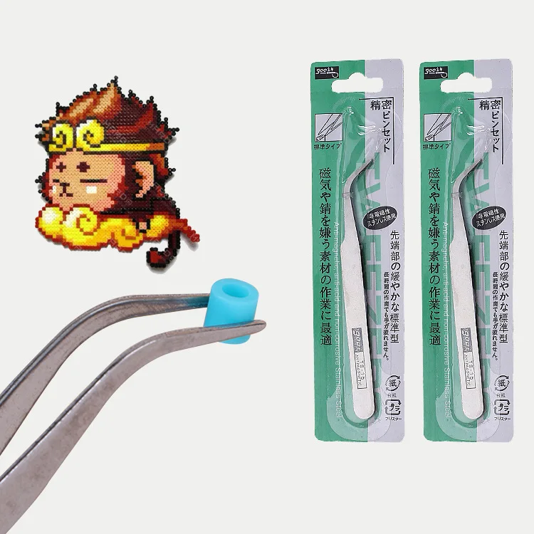 2.6mm Hama Beads Tweezers Hama Bea Clip Patterns for Fuse Beads Perler Beads Tool Iron Jewelry Bead Accessories Toy for Children