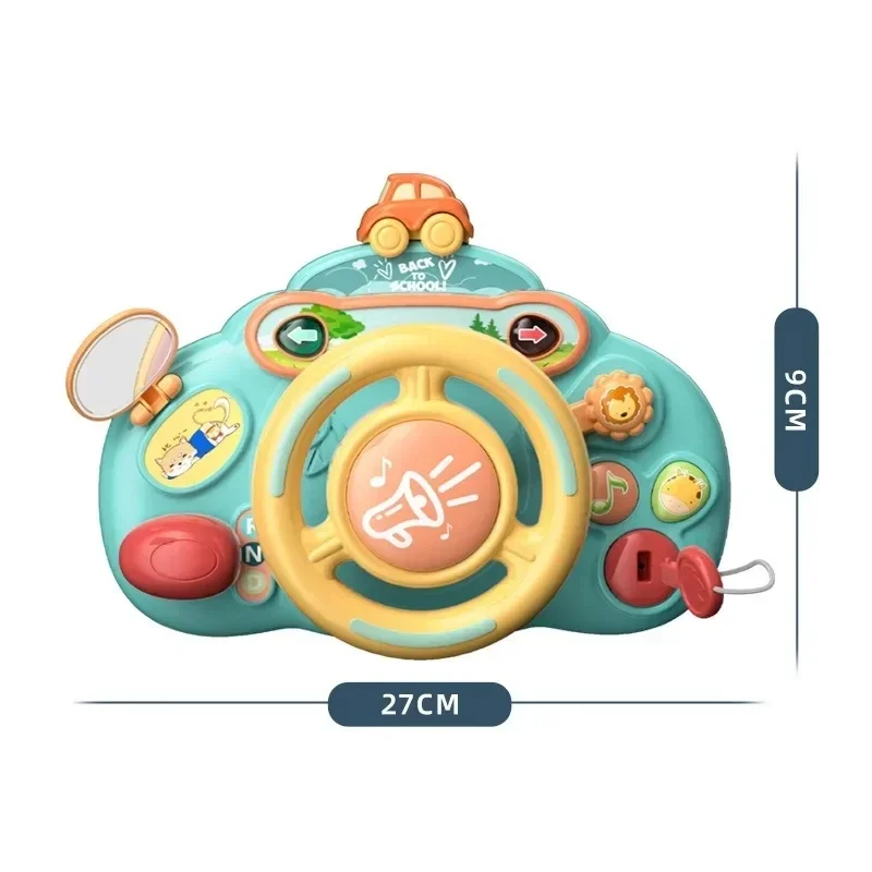 Steering Wheel Car Toys Rear Kids Simulates Driving Seat Baby Car Comfort