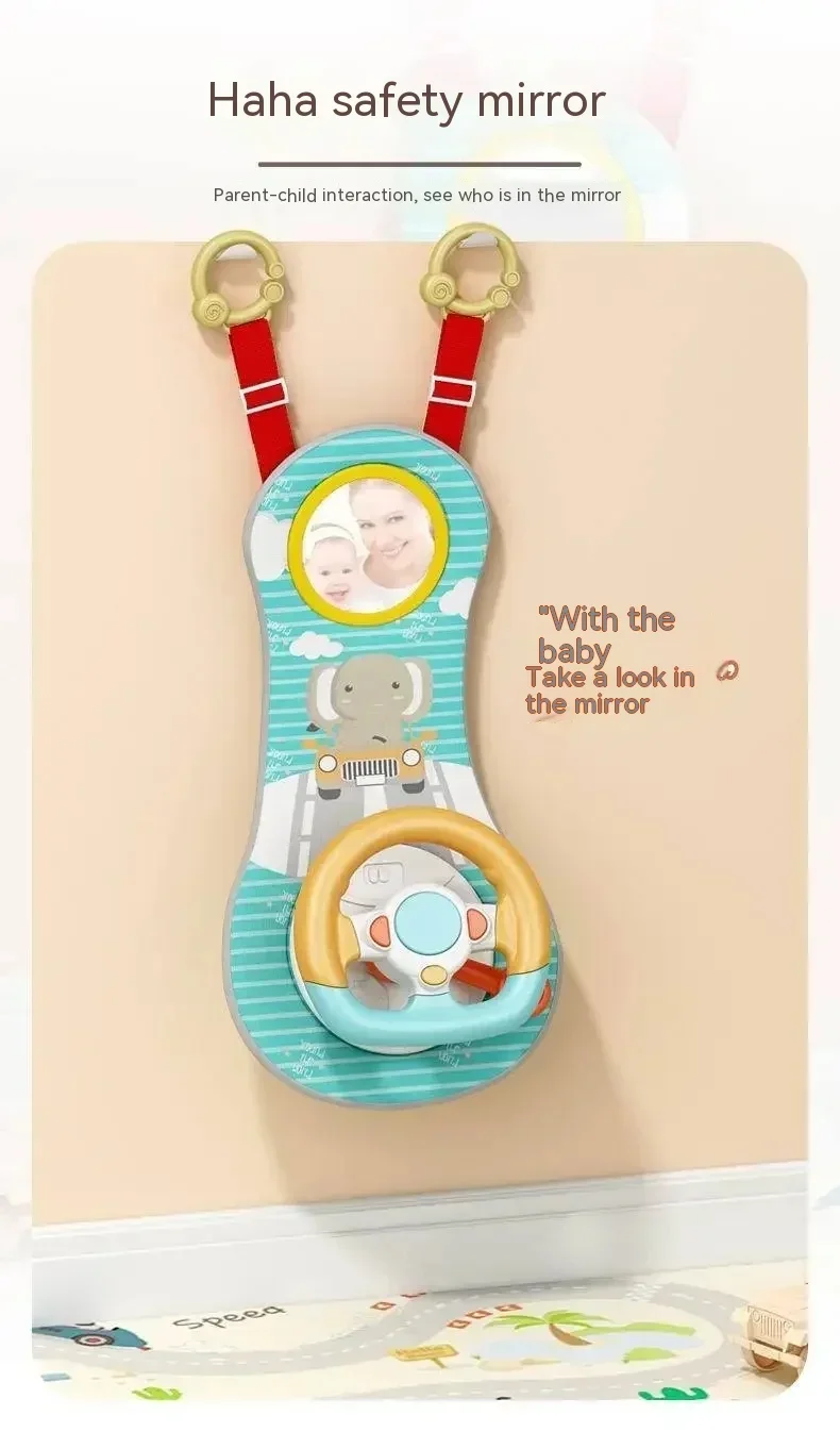 Steering Wheel Car Toys Rear Kids Simulates Driving Seat Baby Car Comfort