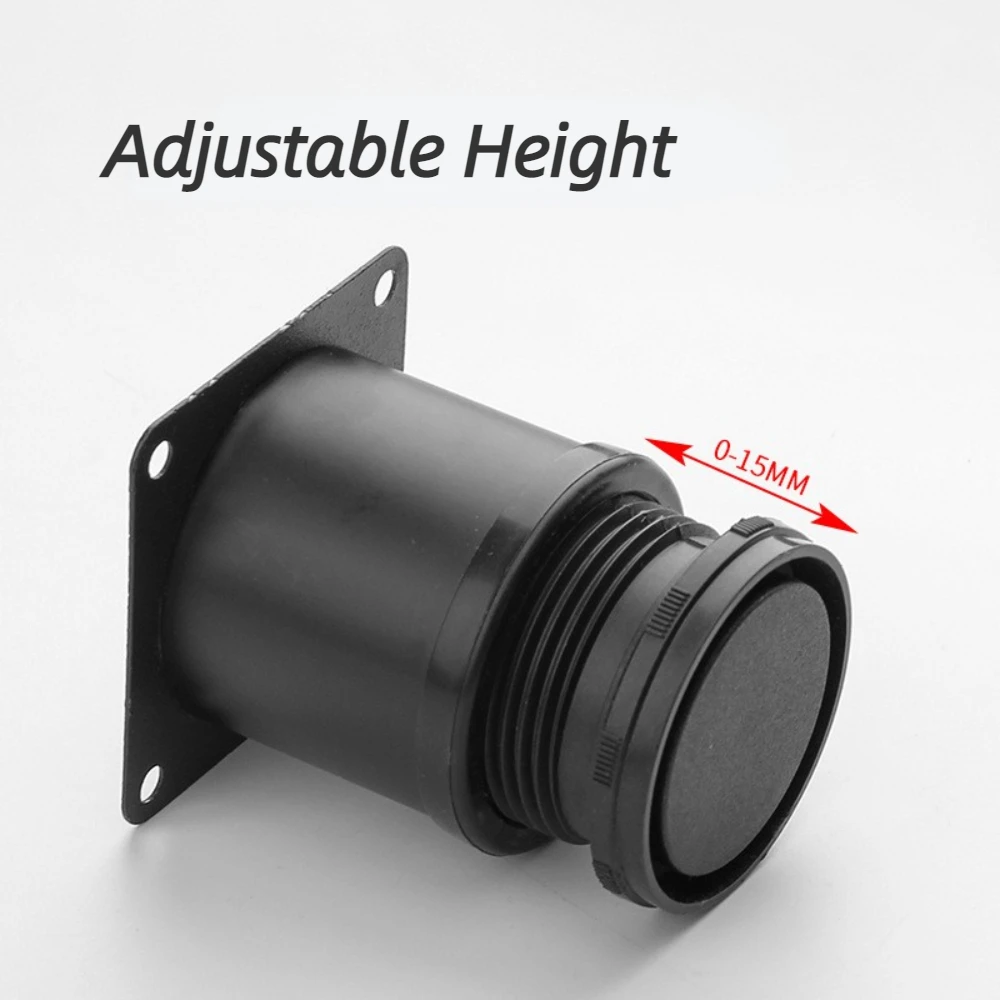 4 Pcs White Stainless Steel Replacement Metal Feet Black Adjustable Furniture Legs for Cabinet Sofa Cupboard Furniture Hardware