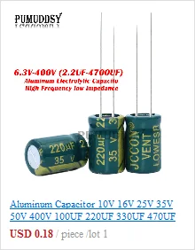 10V 16V 25V 35V 50V 400V Ibuw High Frequency Low ESR Aluminum Capacitor 100UF 220UF 330UF 470UF 680UF 1000UF 2200UF 3300UF