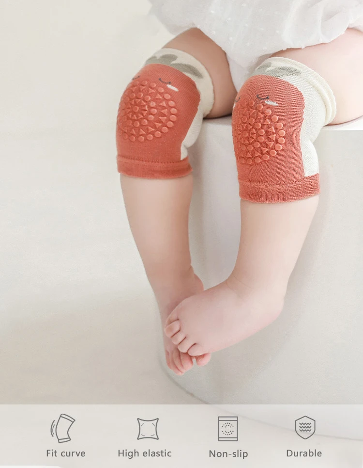 New Arrival Baby Knee Pads Summer Thin Cartoon Kids Knee Pads Protective Newborn Knee Pads Crawling Anti-Slip Knee Pads For Baby