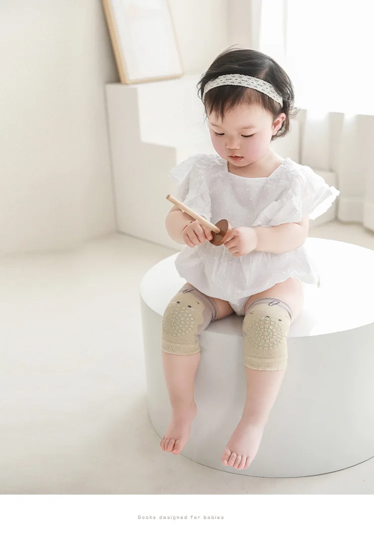 New Arrival Baby Knee Pads Summer Thin Cartoon Kids Knee Pads Protective Newborn Knee Pads Crawling Anti-Slip Knee Pads For Baby
