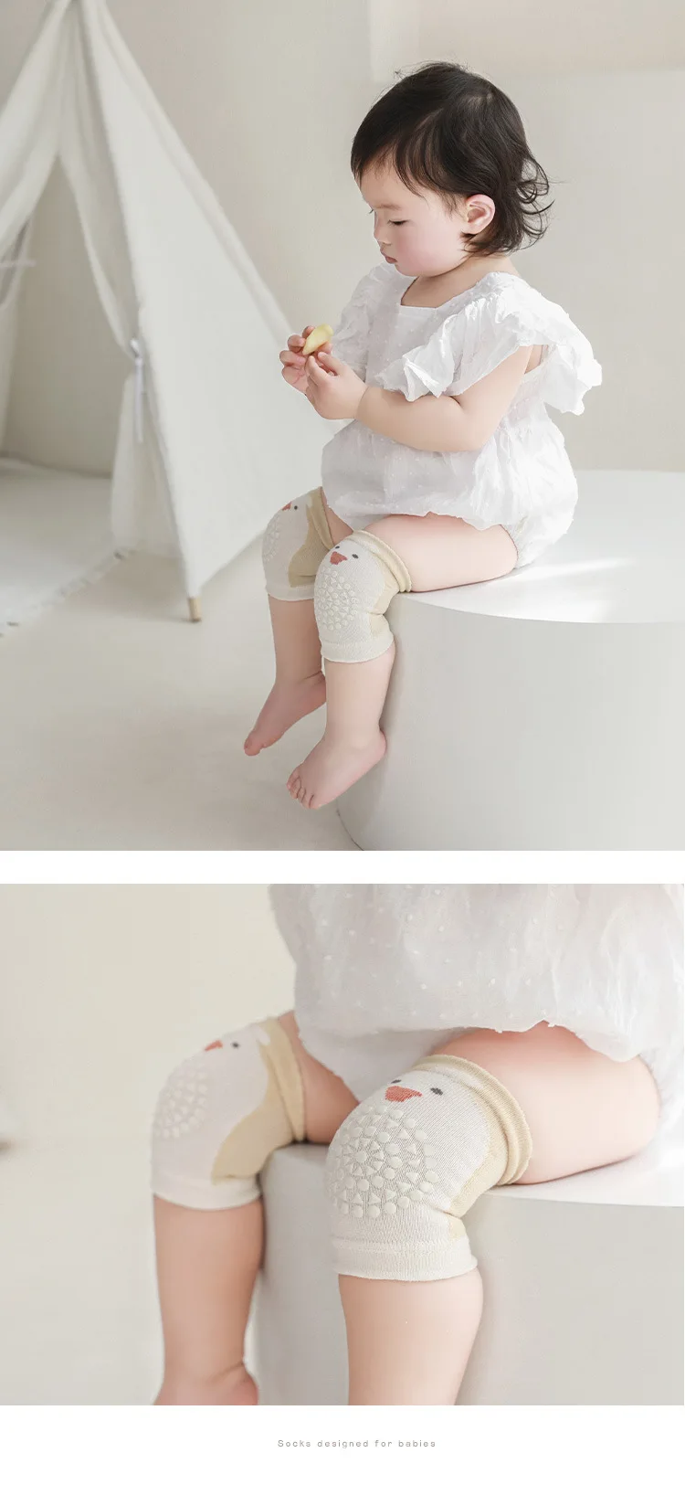 New Arrival Baby Knee Pads Summer Thin Cartoon Kids Knee Pads Protective Newborn Knee Pads Crawling Anti-Slip Knee Pads For Baby