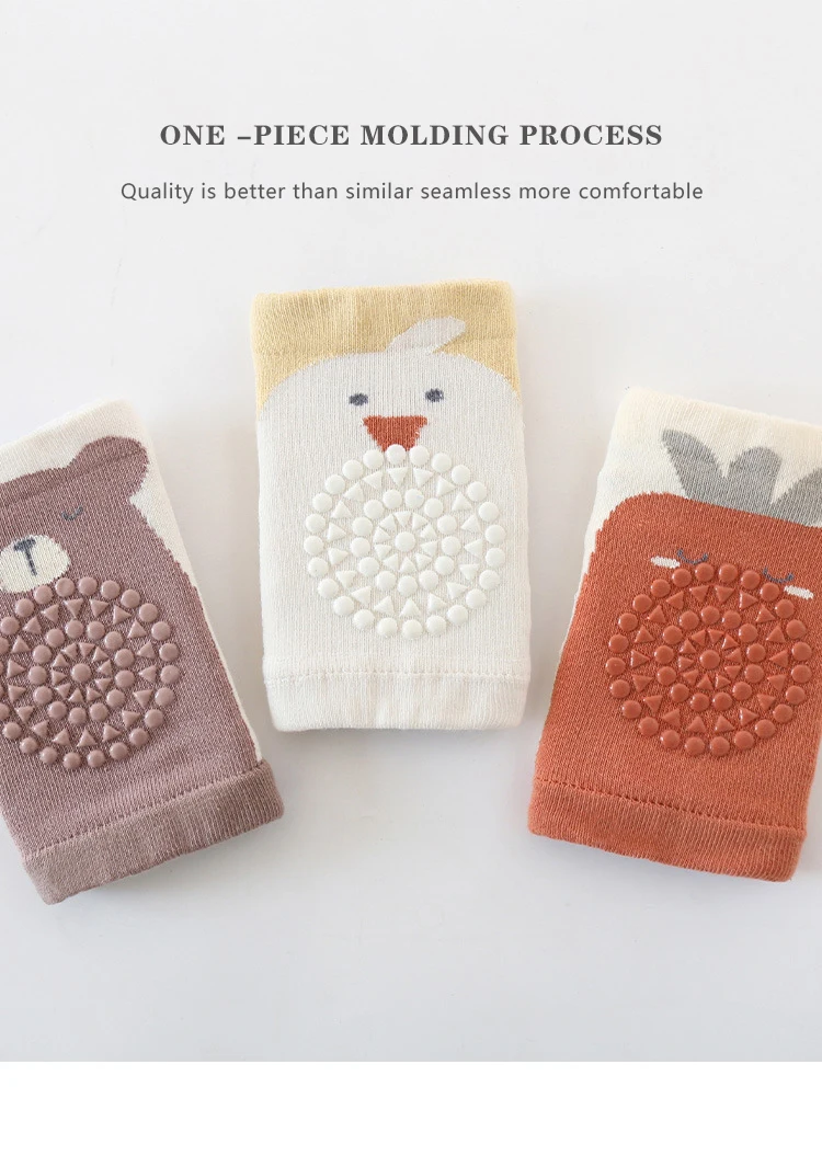 New Arrival Baby Knee Pads Summer Thin Cartoon Kids Knee Pads Protective Newborn Knee Pads Crawling Anti-Slip Knee Pads For Baby