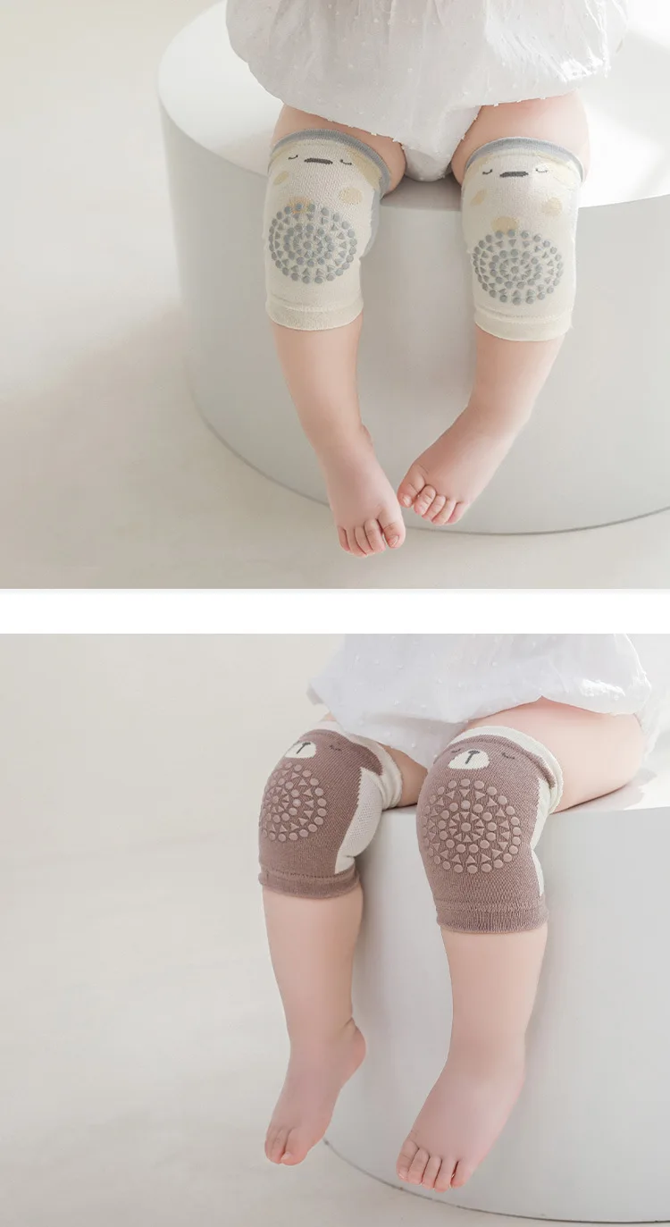 New Arrival Baby Knee Pads Summer Thin Cartoon Kids Knee Pads Protective Newborn Knee Pads Crawling Anti-Slip Knee Pads For Baby