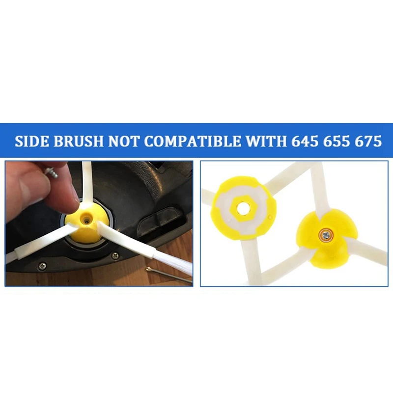 for iRobot Roomba 500 600 Series Vaccum Cleaner Accessories Replacement Parts Roller Brush Side Brush HEPA Filter Copatible