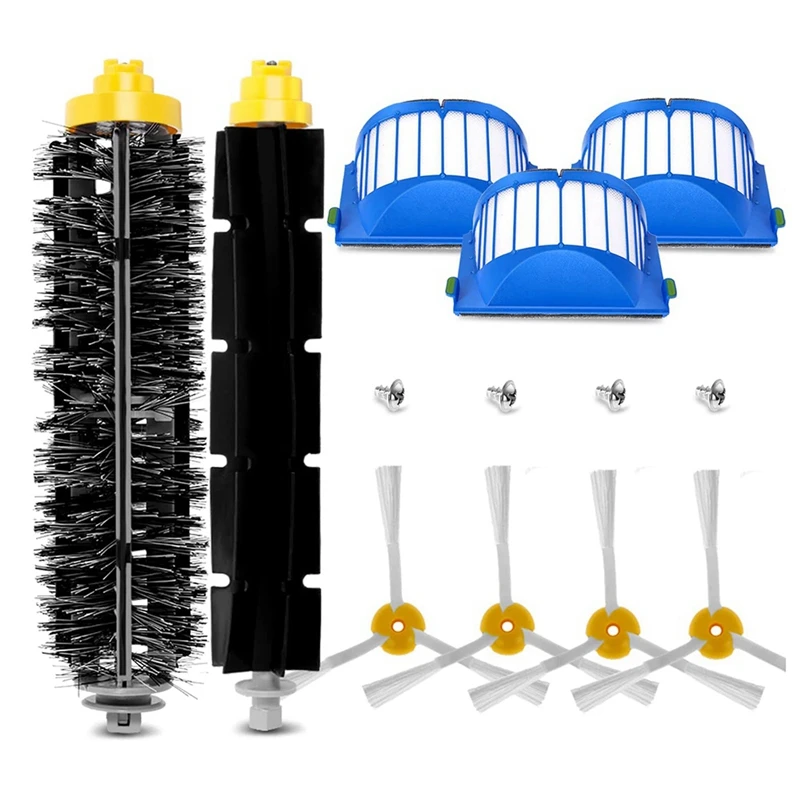 for iRobot Roomba 500 600 Series Vaccum Cleaner Accessories Replacement Parts Roller Brush Side Brush HEPA Filter Copatible