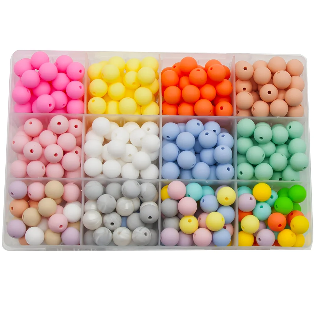 Cute-idea 10M Nylon Cord Colorful Silicone Beads Teething Products DIY Pacifier Chain Baby Teethers Toy силиконовые бусины