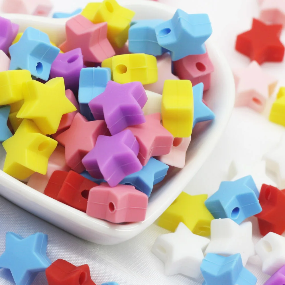 Cute-idea 10M Nylon Cord Colorful Silicone Beads Teething Products DIY Pacifier Chain Baby Teethers Toy силиконовые бусины