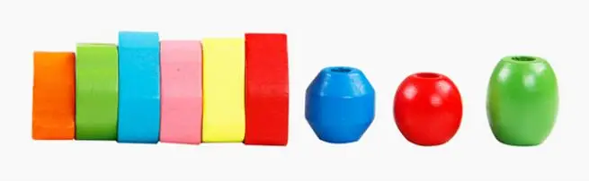 9-36pcs Baby Wooden Toys Cartoon Fruit Animal Stringing Threading Wooden Beads Toy Monterssori Educational Toys For Kids