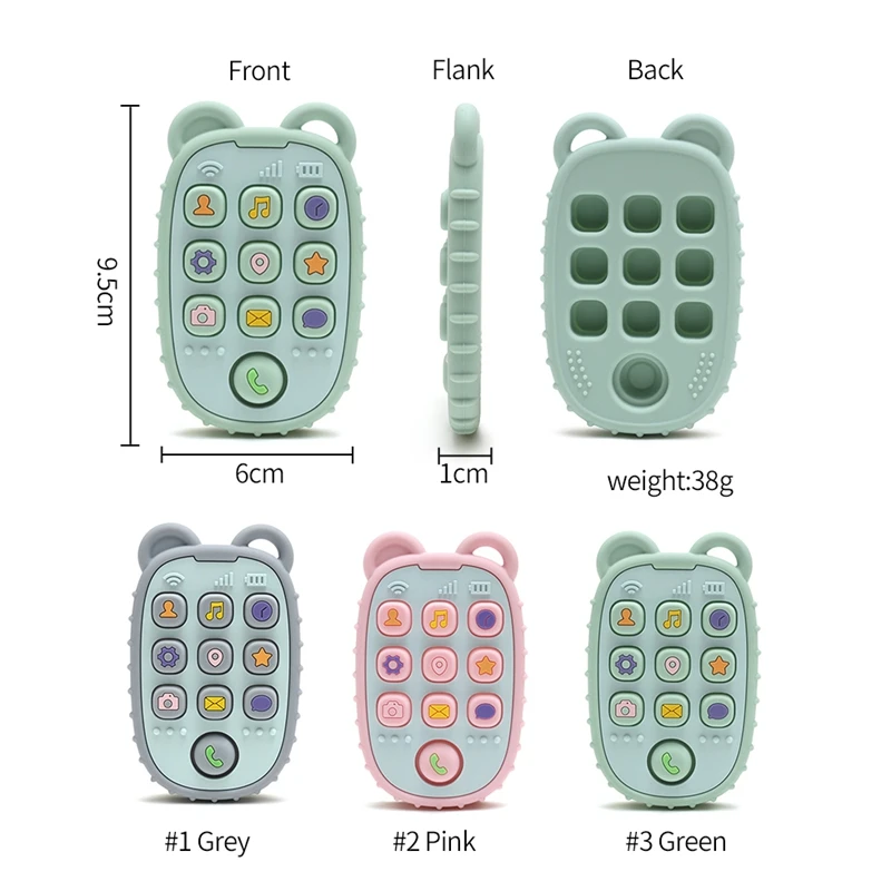 Baby Teether Gloves Kid Cartoon Bear Teething Silicone Dental Care Gums Anti-eating Hand Molar Stick BPA Free Baby Accessori